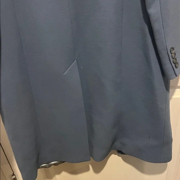 Blue Button-Up Coat - Picture 6 of 7